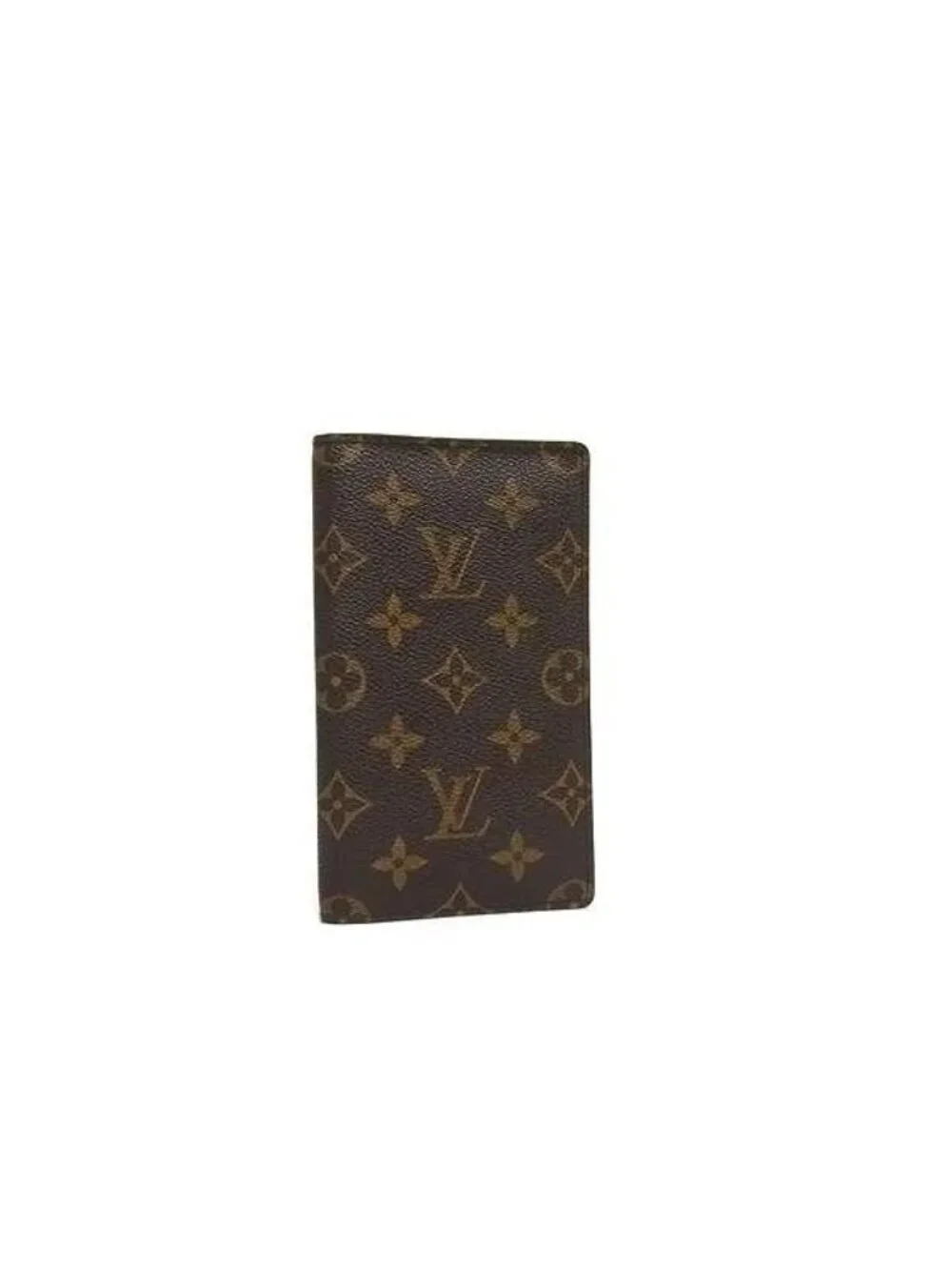 Louis Vuitton Notebook Cover Monogram Agenda Poche Brown Leather